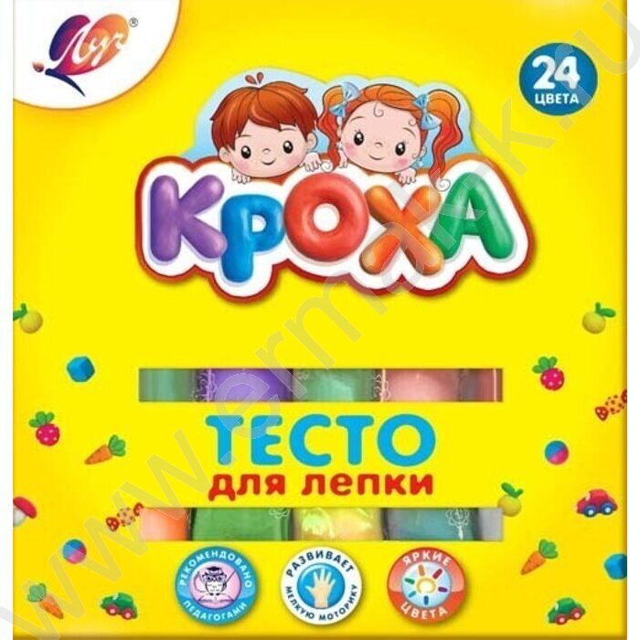 Тесто д/лепки  24цв Кроха | Фото 2