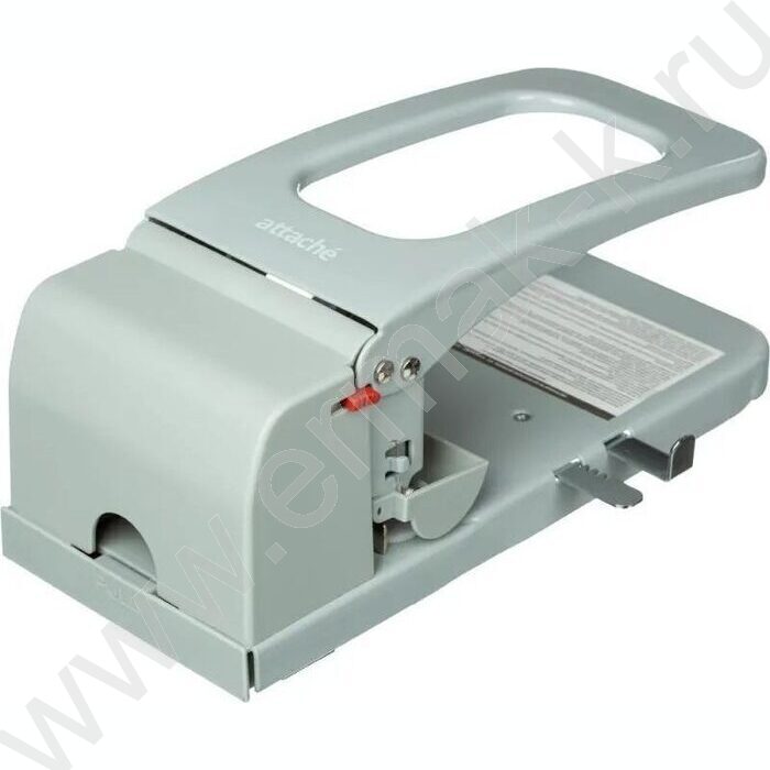 Дырокол 100л метал /линейка/ серый | Фото 2