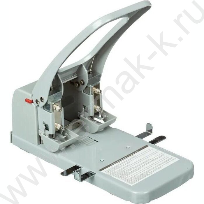 Дырокол 100л метал /линейка/ серый | Фото 3