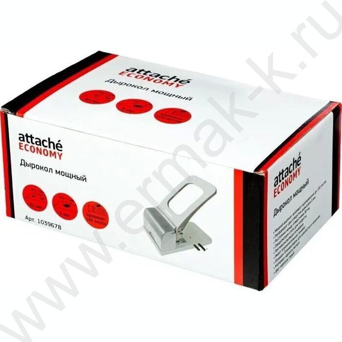 Дырокол 100л метал /линейка/ серый | Фото 8