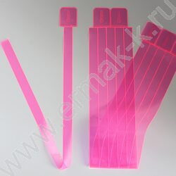 Закладки-ляссе самоклеящиеся NEON розовые /упаковка 6шт/ | Фото 2