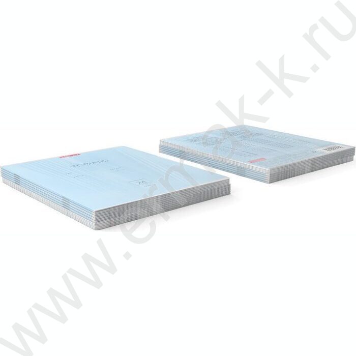 Тетрадь  24л клетка "Классика" голубой | Фото 3