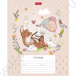 Тетрадь  12л линейка узкая "Олененок" | Фото 2