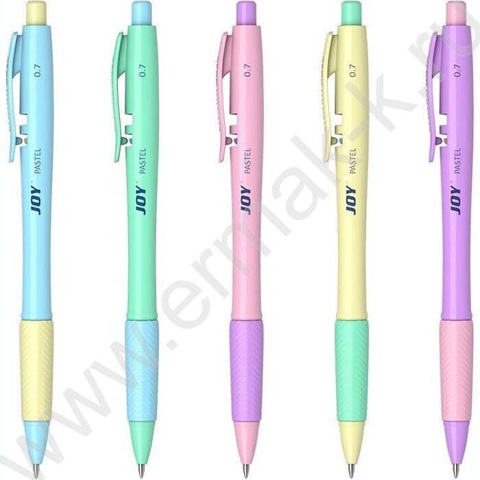 Ручка шар авт JOY® Matic&Grip Pastel 0,7мм, синяя /корпус - ассорти | Фото 1