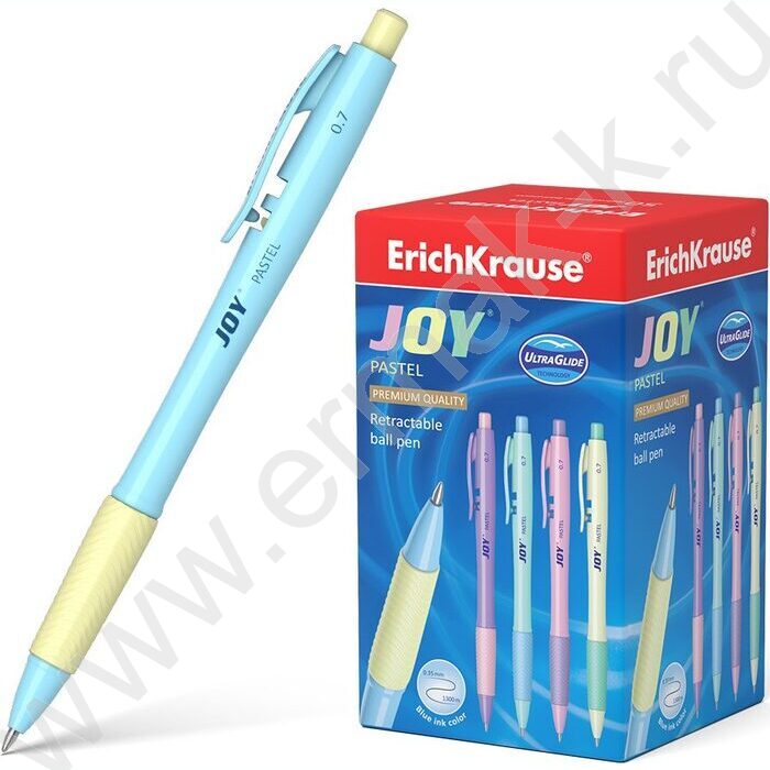 Ручка шар авт JOY® Matic&Grip Pastel 0,7мм, синяя /корпус - ассорти | Фото 2