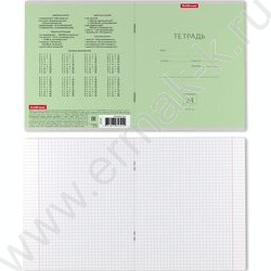 Тетрадь  24л клетка "Классика" зелёный | Фото 2