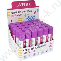 Клей-карандаш   8г "Indicator" фиолетовый (при высыхании - прозрачный) | Фото 2