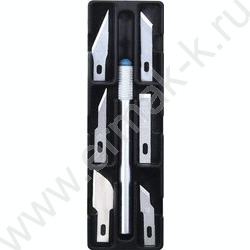 Нож-скальпель канцелярский  /в комплекте 6 лезвий | Фото 1