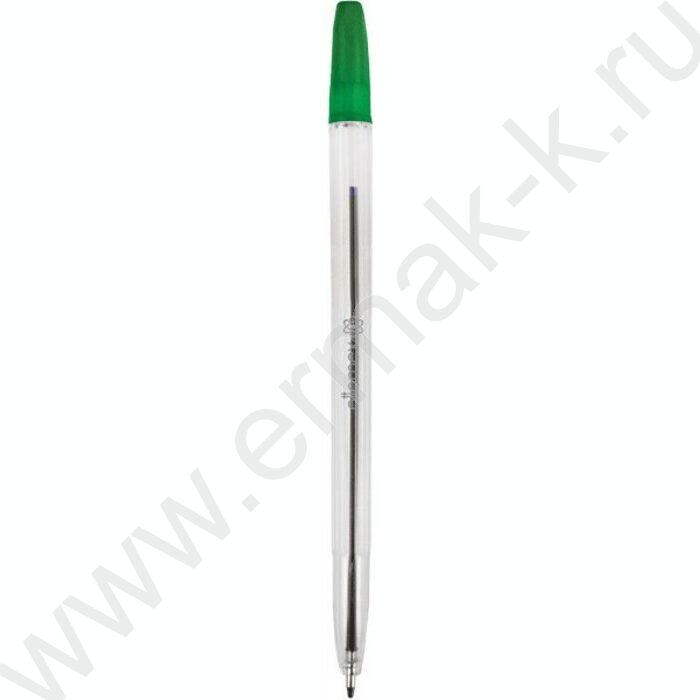 Ручка шар 0,7мм зеленая/пр.корпус | Фото 1