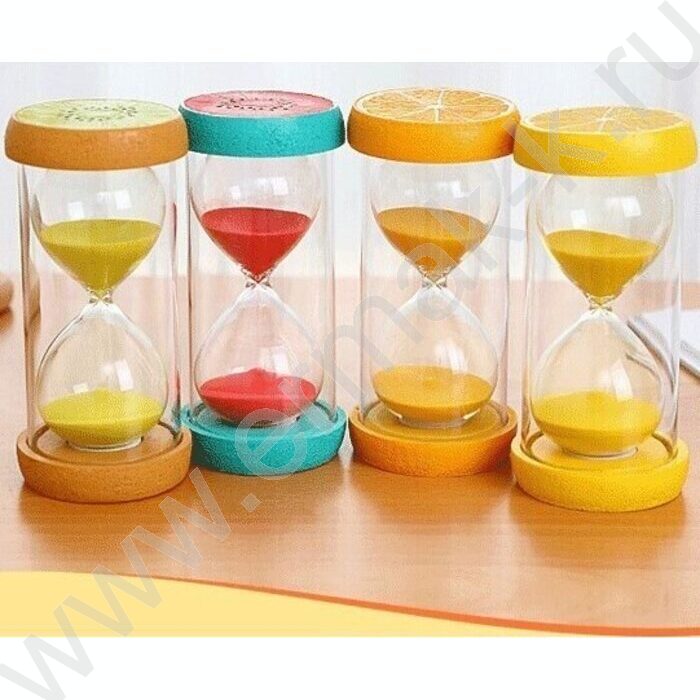 Часы песочные "5 минут" стекло/пластик 12,8*5,6см "Fruits" /ассорти | Фото 1