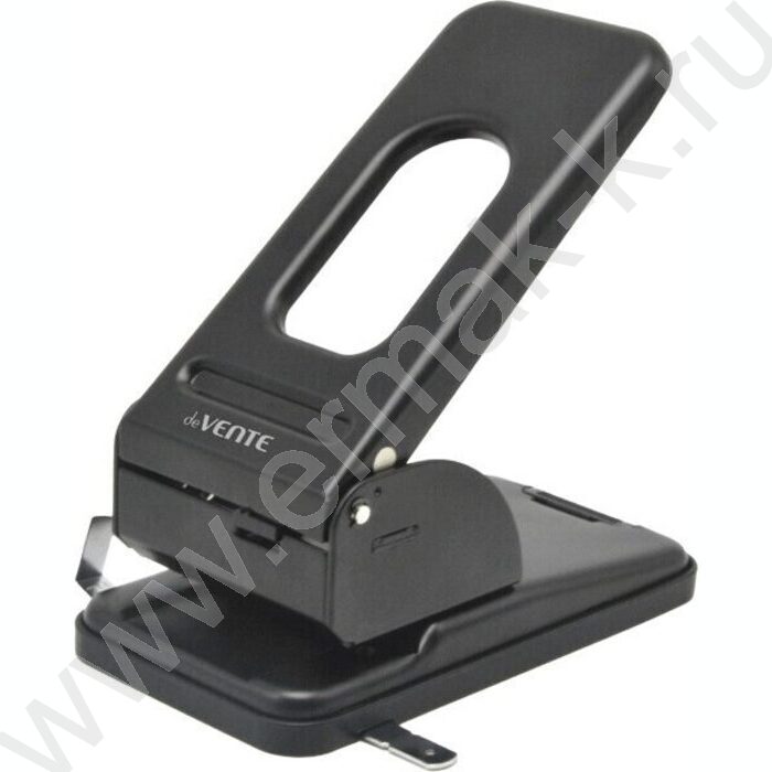 Дырокол  60л метал /линейка/ черный | Фото 1