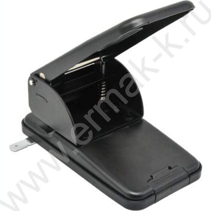 Дырокол  60л метал /линейка/ черный | Фото 3