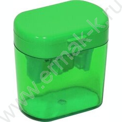 Точилка 2отв. разного диаметра, пластик /с контейнером /ассорти | Фото 2