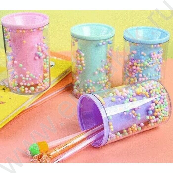 Подставка д/каранд. и ручек 11*7см "It is a Party!", пластик, в форме цилиндра /ассорти | Фото 1