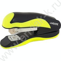 Степлер №24/6-26/6  20л пластик MonoChrome /резин. вставка /черный с неоновым желтым | Фото 1