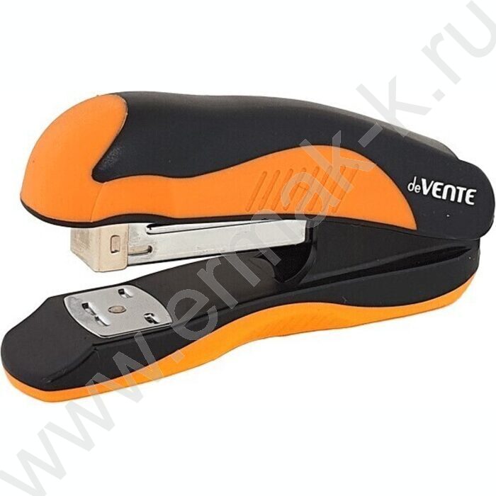 Степлер №24/6-26/6  20л пластик MonoChrome /резин. вставка /черный с неоновым оранжевым | Фото 1