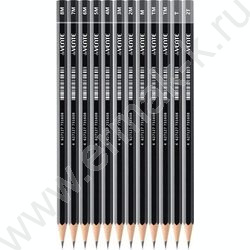 Карандаш ч/гр /набор 12шт/ "Art" шестигранные /2Т, Т, ТМ-2, М, 2М, 3М, 4М, 5М, 6М, 7М, 8М | Фото 2