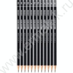 Карандаш ч/гр /набор 12шт/ "Art" шестигранные /5Т, 4Т, 3Т, 2Т, Т, ТМ-2, М, 2М, 3М, 4М, 5М | Фото 2