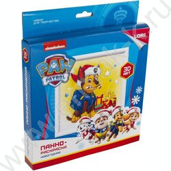 Набор д/творчества 3D Art. Панно-раскраска. Щенячий патруль новогодняя. Гончик | Фото 2