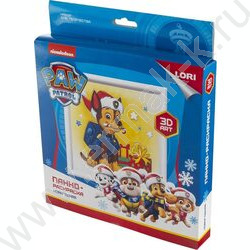 Набор д/творчества 3D Art. Панно-раскраска. Щенячий патруль новогодняя. Гончик | Фото 3