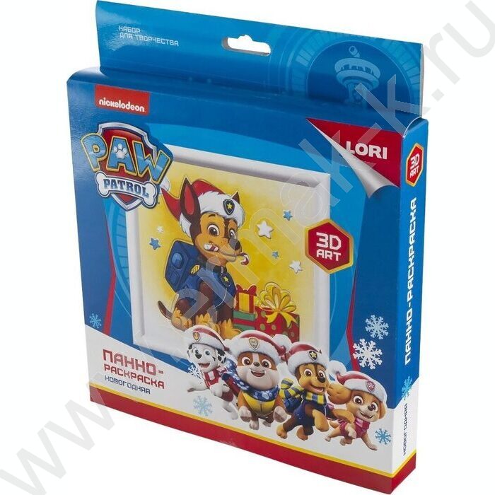 Набор д/творчества 3D Art. Панно-раскраска. Щенячий патруль новогодняя. Гончик | Фото 3