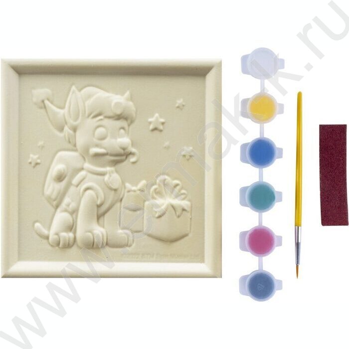 Набор д/творчества 3D Art. Панно-раскраска. Щенячий патруль новогодняя. Гончик | Фото 4