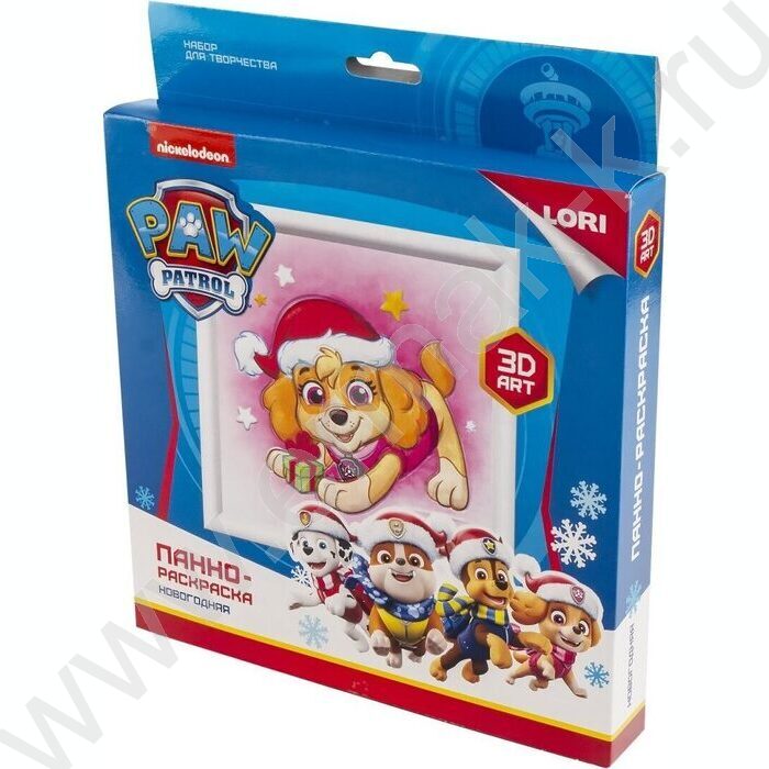 Набор д/творчества 3D Art. Панно-раскраска. Щенячий патруль новогодняя. Скай | Фото 3