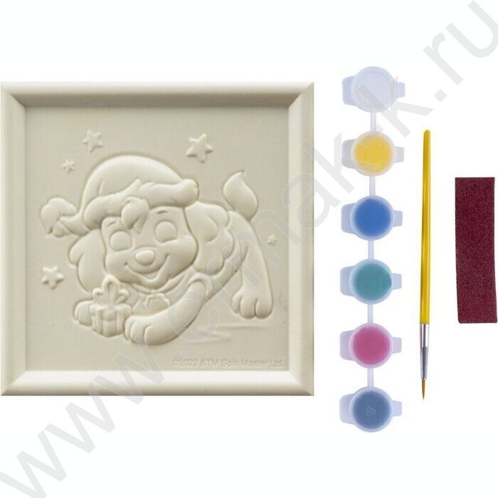 Набор д/творчества 3D Art. Панно-раскраска. Щенячий патруль новогодняя. Скай | Фото 4