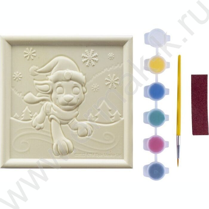 Набор д/творчества 3D Art. Панно-раскраска. Щенячий патруль новогодняя. Маршалл | Фото 4