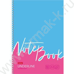 Тетрадь  80л А4 клетка/спираль "Underline" ассорти | Фото 2