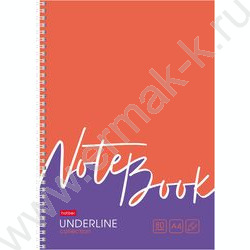 Тетрадь  80л А4 клетка/спираль "Underline" ассорти | Фото 4