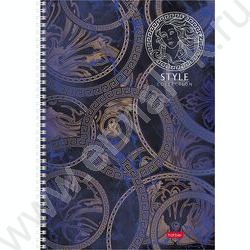 Тетрадь  96л А4 клетка/спираль "От Кутюр- Выпуск №2" /мат.ламин. 3D фольга/ ассорти | Фото 1