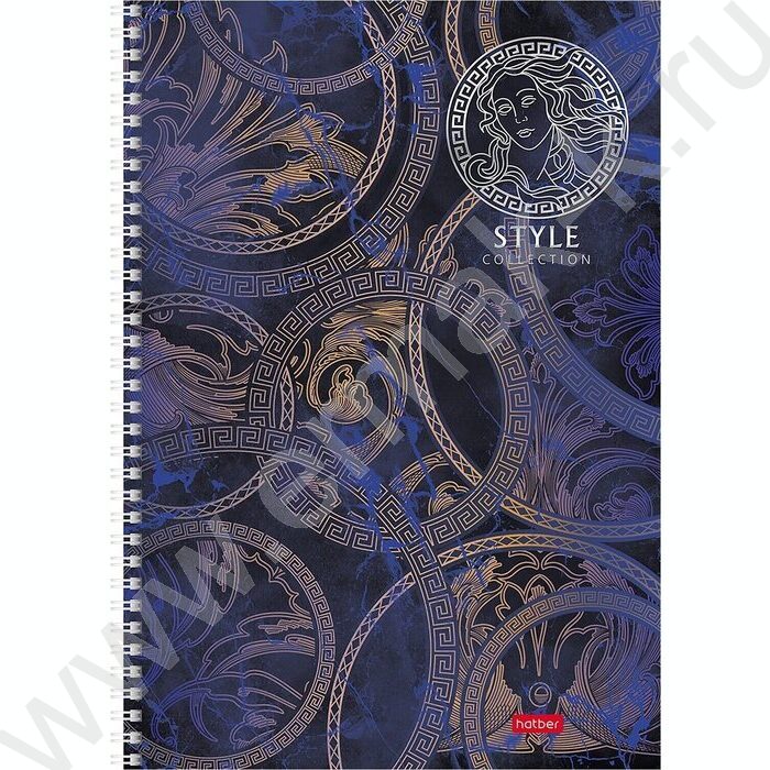 Тетрадь  96л А4 клетка/спираль "От Кутюр- Выпуск №2" /мат.ламин. 3D фольга/ ассорти | Фото 1