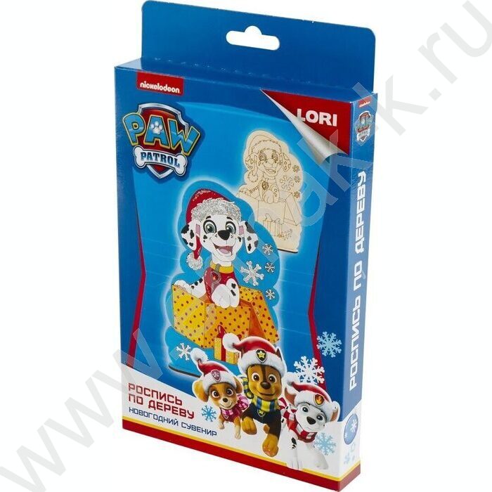 Набор д/творчества Роспись по дереву.Новогодний сувенир Щенячий патруль "Маршалл" | Фото 2