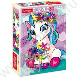 Пазлы   30 MAXI Единорожка | Фото 1