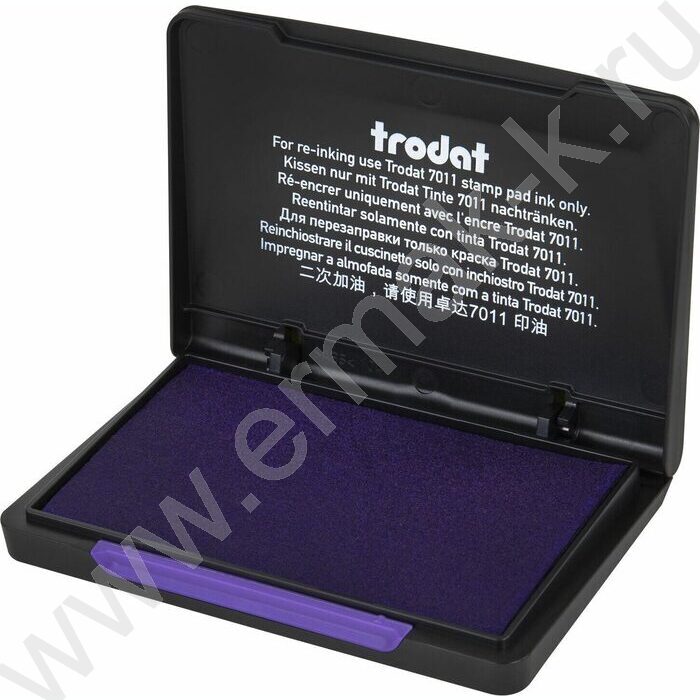 Штемпельная подушка  50*90 фиолетовая | Фото 2