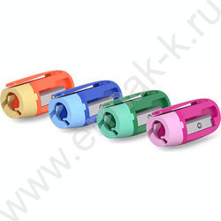 Точилка 1отв. пластик Joy/набор 3шт/ассорти,блистер | Фото 2