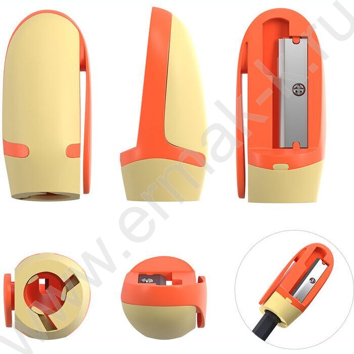 Точилка 1отв. пластик Joy/набор 3шт/ассорти,блистер | Фото 3