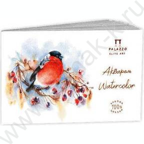 Планшет д/акварели 150*250 15л 300г/м2 "Снегирь" белый, 100% хлопок