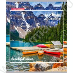 Тетрадь  80л клетка "Вдохновляющие виды" ассорти | Фото 4