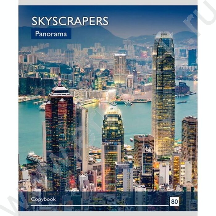 Тетрадь  80л клетка "Невероятные небоскрёбы" ассорти | Фото 5
