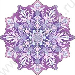 Украшение на скотче Снежинка | Фото 1