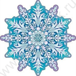 Украшение на скотче Снежинка | Фото 1