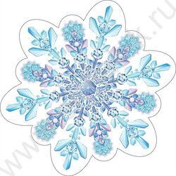 Украшение на скотче Снежинка | Фото 1