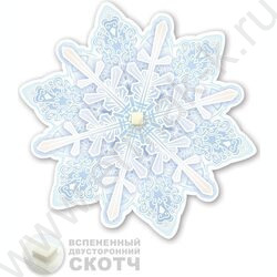 Украшение на скотче Снежинка | Фото 2