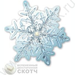 Украшение на скотче Снежинка | Фото 2