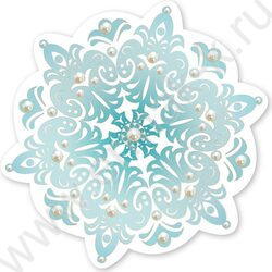 Украшение на скотче Снежинка | Фото 1