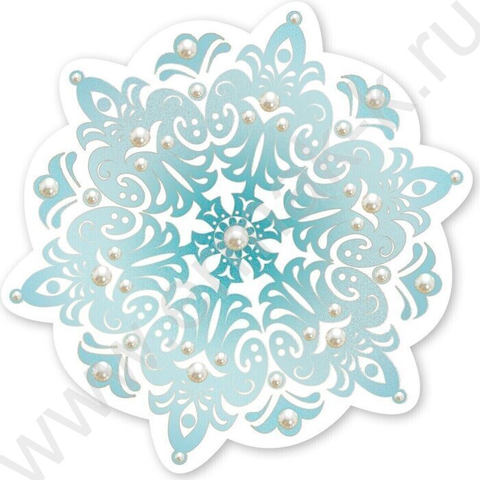 Украшение на скотче Снежинка | Фото 1