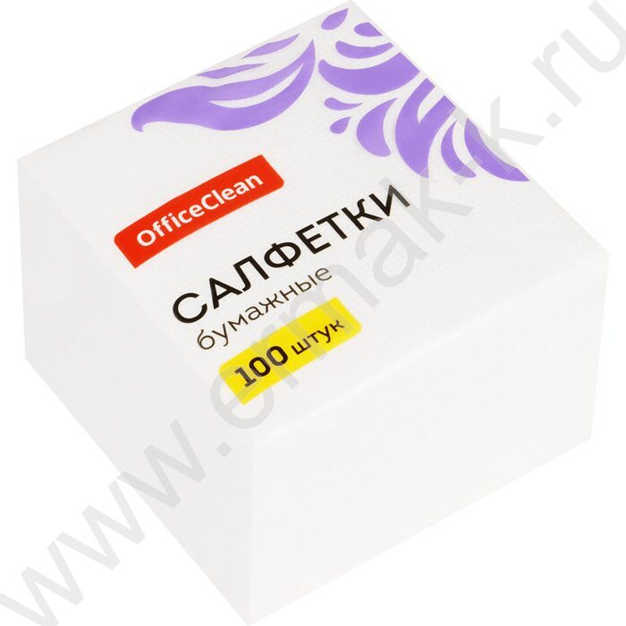 Салфетки 100шт 23*23см белые /1 слойн. | Фото 1