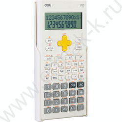 Калькулятор Deli E1720-white д/научных расчётов /300функций/ двустрочный /белый, 10+2 разряд | Фото 2